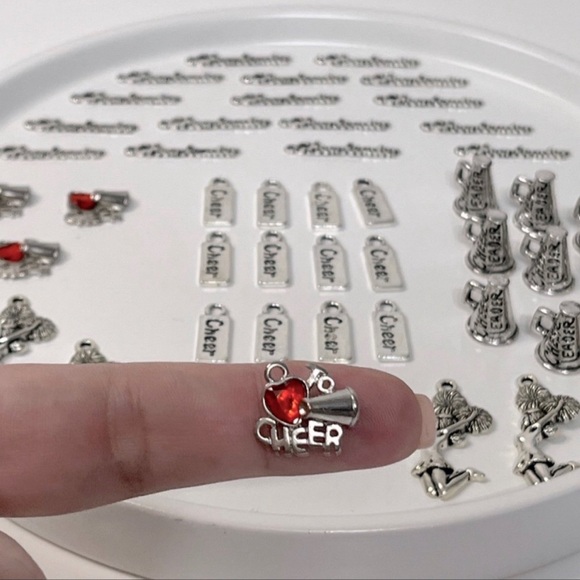 69 Piece Cheerleader Metal Pendant Charms Lot PRICE FIRM - Picture 3 of 11